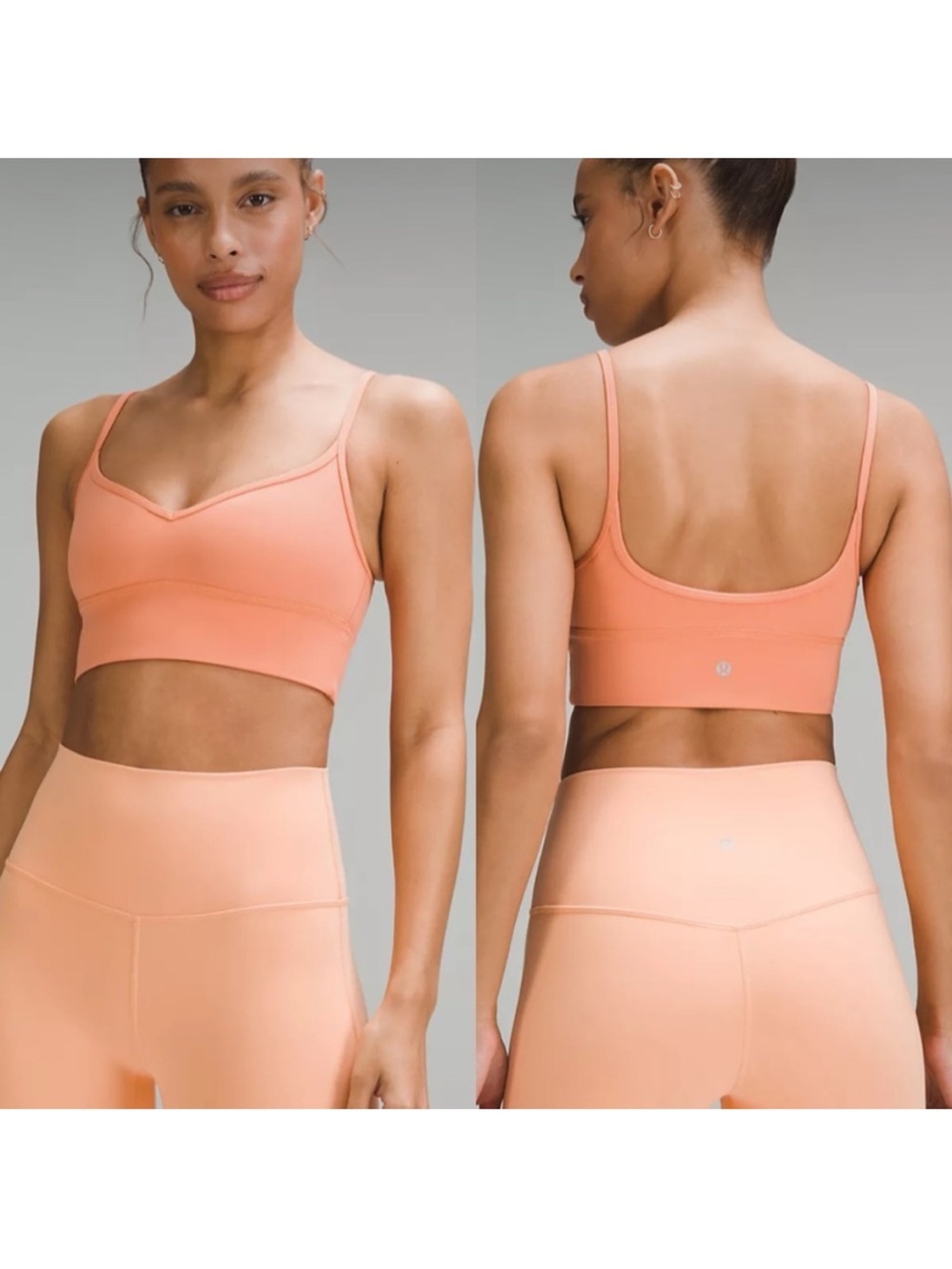 lululemon Align Sweetheart Bra Light Support, A/B Cup in Coral Kiss